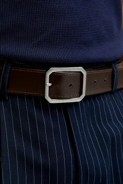 Jack & Jones Cintos-Cinto com fivela de metal Castanho