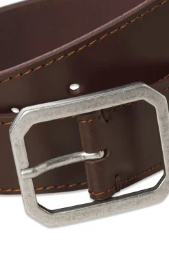 Jack & Jones Cintos-Cinto com fivela de metal Castanho