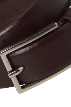 Jack & Jones Cintos-Cinto de couro clássico castanho