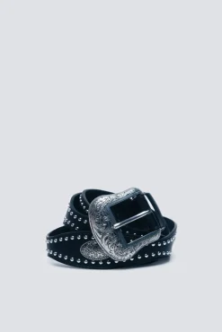 Springfield Cintos-Cinto de cowboy cravejado preto