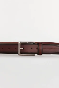 Pedro del Hierro Cintos-Cinto de pele esportivo Marrom