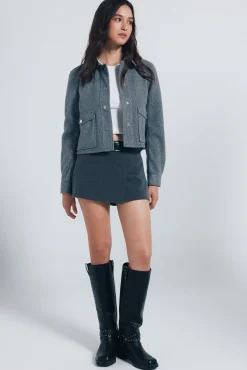 Springfield Saias-cinto de saia e saia cinzento