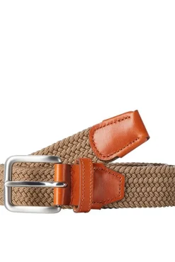 Jack & Jones Cintos-Cinto entrançado elástico cru