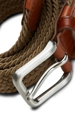 Jack & Jones Cintos-Cinto entrançado elástico cru