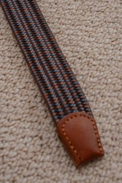 Celopman Cintos-Cinto entrançado multicolor azul