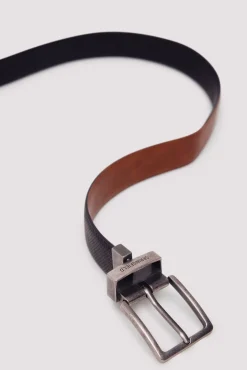 Springfield Cintos-Cinto reversível microperfurado preto