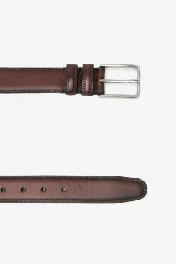 Cortefiel Cintos-Cinto sport pele Castanho