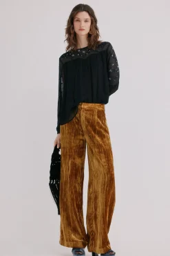 Hoss Intropia Blusas-Claire. Blusa bordada Azul