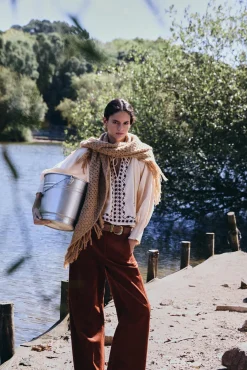 Hoss Intropia Blusas-Claudia. Blusa bordada Ecru