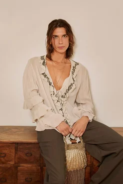 Hoss Intropia Blusas-Clotilde. Blusa romântica Beige