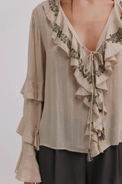 Hoss Intropia Blusas-Clotilde. Blusa romântica Beige