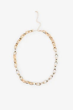 Cortefiel Joalharia E Bijuteria-Colar de corrente robusta Dourado