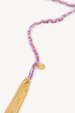 Hoss Intropia Joalharia E Bijuteria-Colar longo trançado Nicole. Dourado