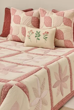 Textura Edredons-Colcha de retalhos tradicional rosa