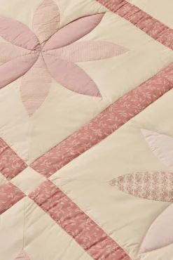 Textura Edredons-Colcha de retalhos tradicional rosa