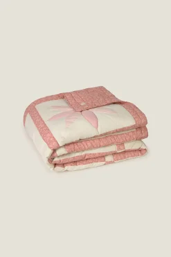 Textura Edredons-Colcha de retalhos tradicional rosa