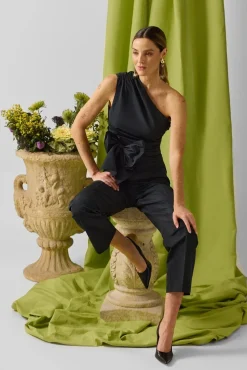 Silbon T-Shirts-Coleção de eventos de alta qualidade em tafetá laçada Preto