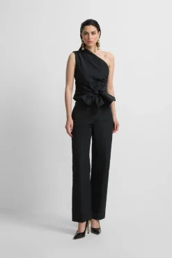 Silbon T-Shirts-Coleção de eventos de alta qualidade em tafetá laçada Preto