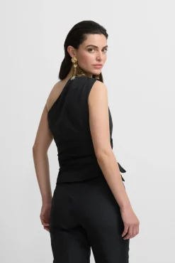 Silbon T-Shirts-Coleção de eventos de alta qualidade em tafetá laçada Preto