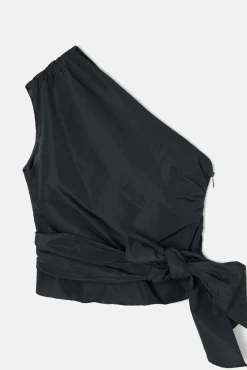 Silbon T-Shirts-Coleção de eventos de alta qualidade em tafetá laçada Preto