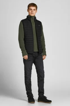 Jack & Jones Coletes-Colete acolchoado preto