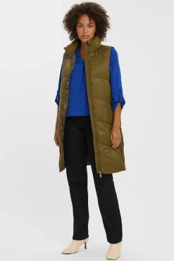 Vero Moda Coletes-Colete acolchoado Verde