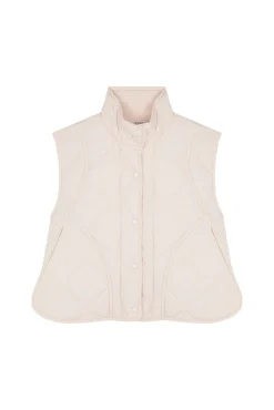 Women'secret Roupões-Colete acolchoado branco bege