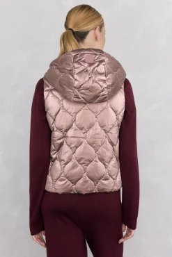 Pedro del Hierro Coletes-Colete acolchoado capuz Rosa