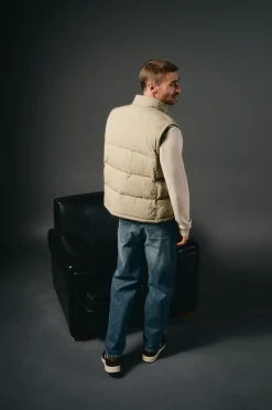 OOTO Coletes-Colete acolchoado com bolso Tostado