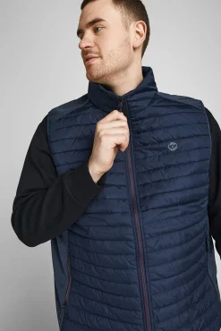 Jack & Jones PLUS Coletes-Colete acolchoado leve PLUS azul