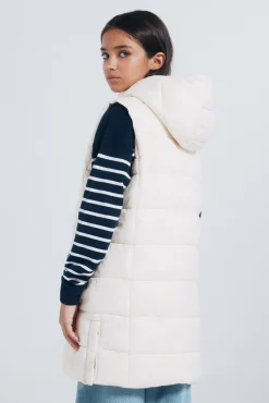 Springfield Kids Sobretudo-Colete acolchoado para menina cru