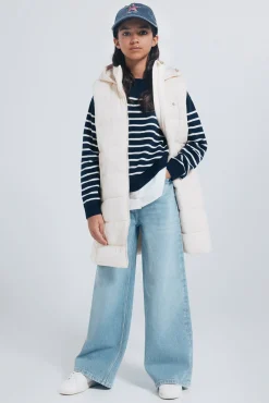 Springfield Kids Sobretudo-Colete acolchoado para menina cru