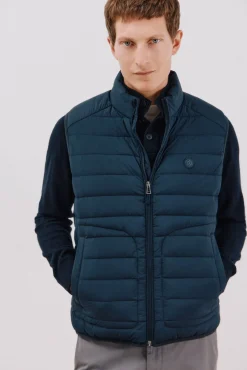 Cortefiel Sobretudos|Ultralights-Colete acolchoado ultraleve Azul