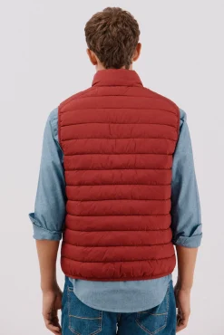 Cortefiel Coletes|Sobretudos-Colete acolchoado ultraleve Vermelho