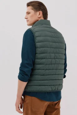 Cortefiel Coletes|Sobretudos-Colete acolchoado ultraleve Verde