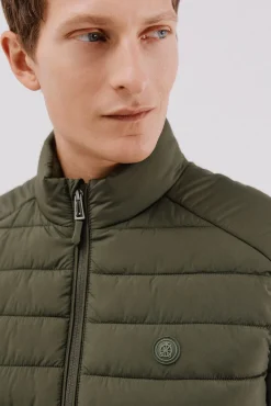 Cortefiel Coletes|Sobretudos-Colete acolchoado ultraleve Verde