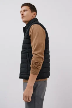 Cortefiel Coletes|Sobretudos-Colete acolchoado ultraleve Preto