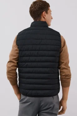 Cortefiel Coletes|Sobretudos-Colete acolchoado ultraleve Preto