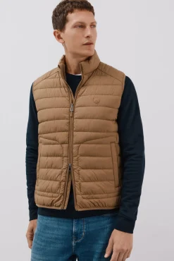 Cortefiel Coletes|Sobretudos-Colete acolchoado ultraleve Tostado