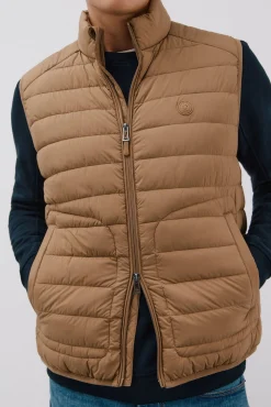 Cortefiel Coletes|Sobretudos-Colete acolchoado ultraleve Tostado