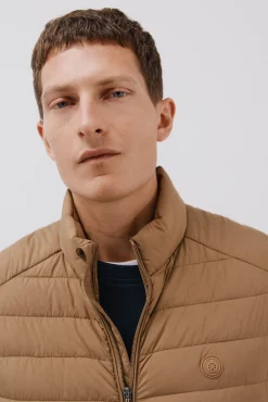 Cortefiel Coletes|Sobretudos-Colete acolchoado ultraleve Tostado