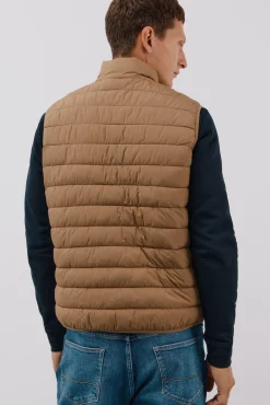 Cortefiel Coletes|Sobretudos-Colete acolchoado ultraleve Tostado