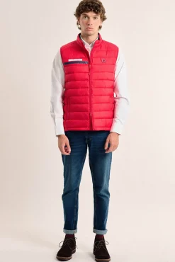 Valecuatro Coletes-Colete acolchoado com faixa Vermelho