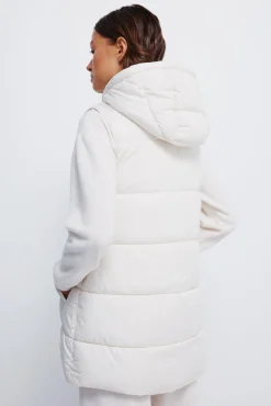 Springfield Coletes-Colete com capuz em poliéster reciclado cru