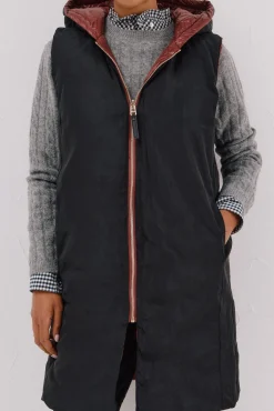 Cortefiel Coletes|Casacos-Colete comprido reversível Granada