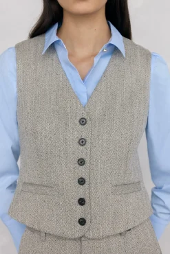 Pedro del Hierro Coletes-Colete de espiga Cizento