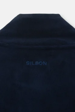 Silbon Coletes-Colete de polar clássico Azul