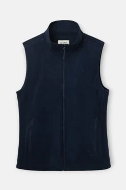 Silbon Coletes-Colete de polar clássico Azul