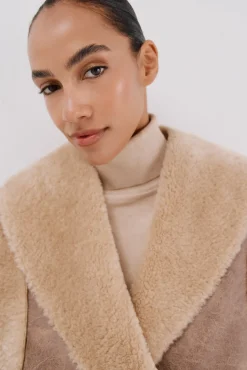 Cortefiel Coletes-Colete efeito dupla face Castanho