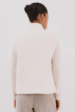 Cortefiel Coletes-Colete feminino oversized Ecru